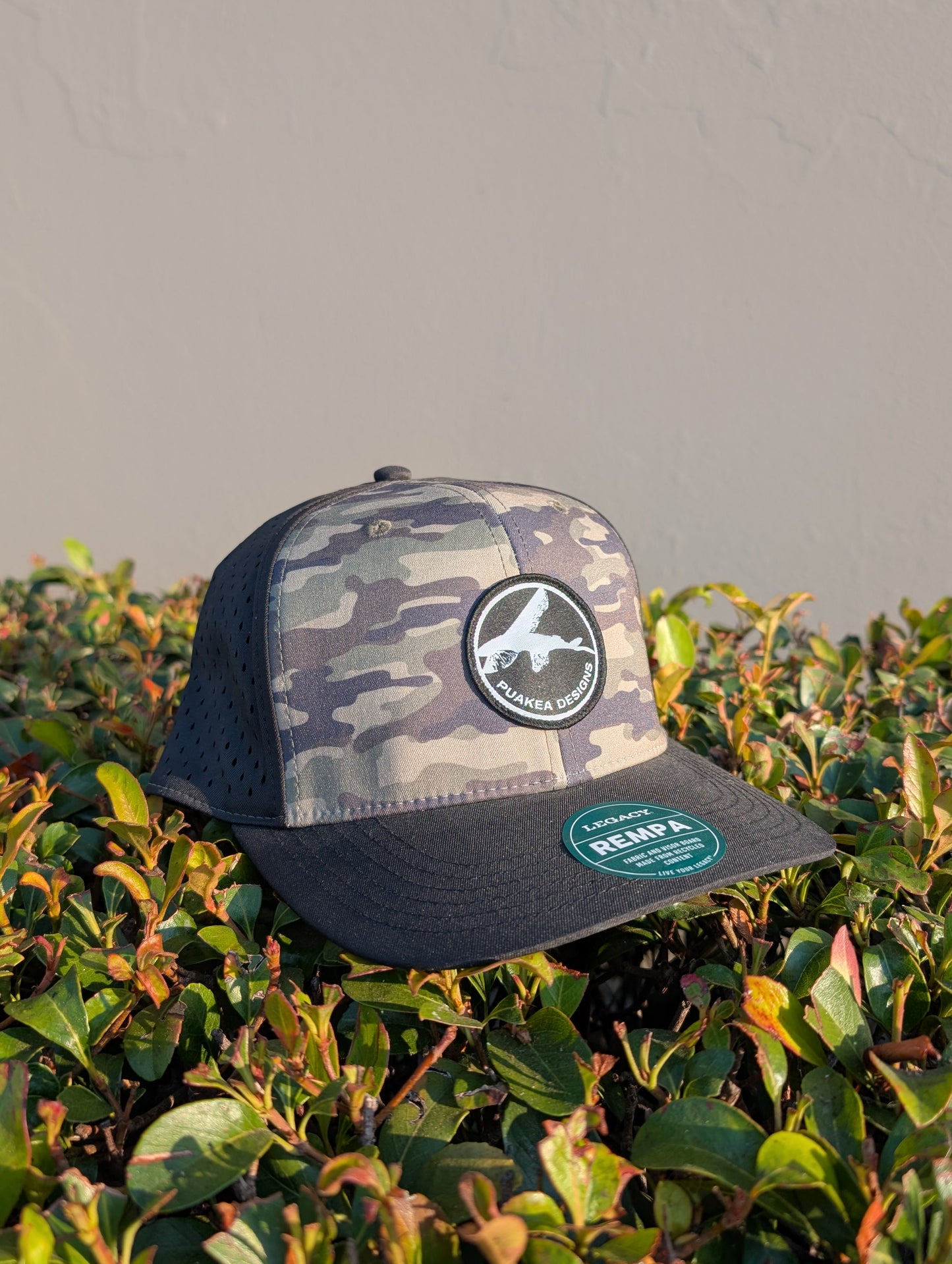 NEW! Puakea Perforated Camo Hat