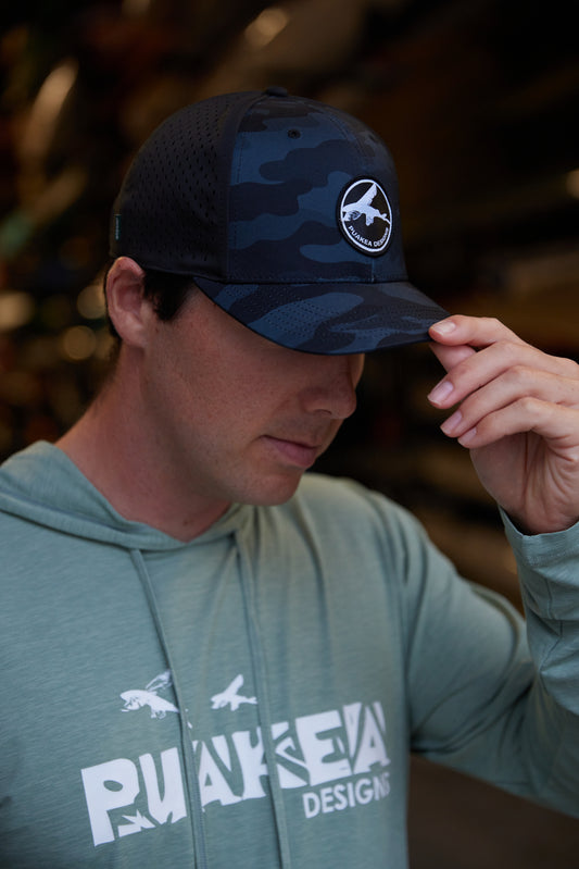NEW! Puakea Perforated Camo Hat